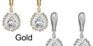 American Diamond Drop Earrings