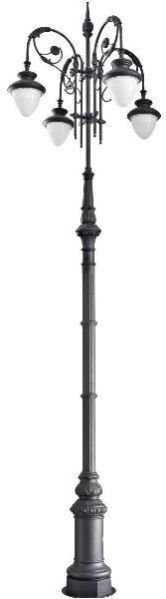 Multiple Arm Decorative Street Light Pole