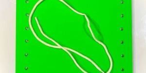 Wooden Square Lacing Board Toy