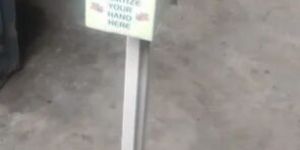 Foot Operated Sanitizer Dispenser