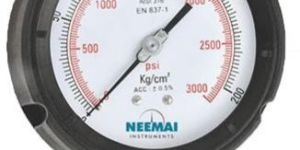 PHENOL CASE SOLID FRONT SAFETY PRESSURE GAUGE