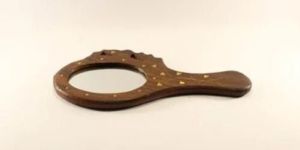 Wooden Hand Mirror