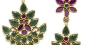 Silver Gold Plated Maple Leaf Earrings