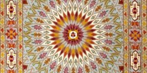 Chain Stitch Silk Rugs