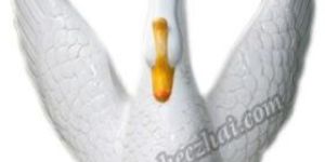 Spiritual White Swan Statue