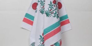 Block Printed Cotton Towel