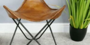 Butterfly Leather Stools