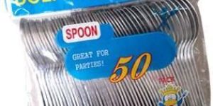 Silver Plastic Spoons