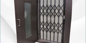 Mild Steel Swing Elevator Door with Collapsible Gate