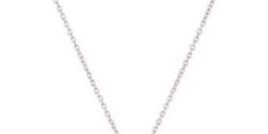 Red American Diamond Silver Pendant