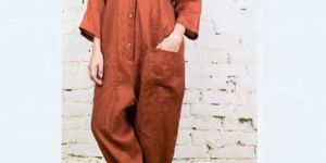 Salopette Linen Fabric Linen Romper
