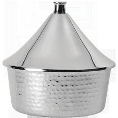 Skyra Skyserv Induction Hammered Steel Round 4 Ltr Tagine with Food Pan