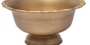 Skyra Vintage Gold Finish 11 Ltr Punch Bowl