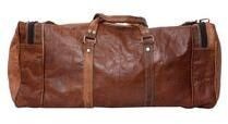 Vintage Style Real Leather Trolley Language Travel Bags