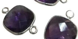 Square Amethyst Connector