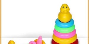 Plastic Duck Straking Ring Toy