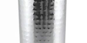 Copper Steel Hammered Glass