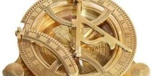 Brass Sundial Clock Compass