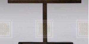 Contemporary Side Table with Marble Top