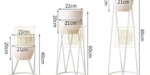 Planter Pot with Stand Set of 3