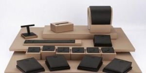 Leather Jewelry Display Set