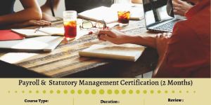 Payroll Statutory Management Certification