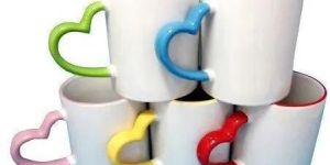 Sublimation Heart Handle Mug