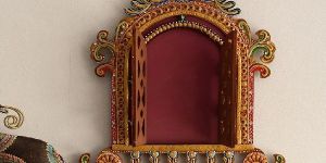 Decorative Papier-Mache Wooden Jharokha Wall Hanging