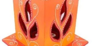 Wooden Carved Decorative Night Table Lamp