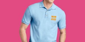 Polyester Custom Printed Polo T Shirt