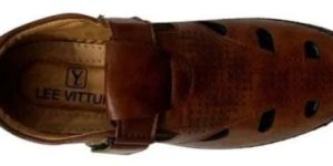 Mens Brown Leather Sandals