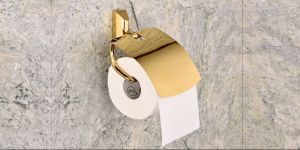 Decor Brass Bath Hardy Paper Holder with Lid