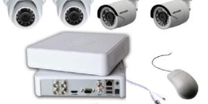 4 Cameras 1 MP Day and Night HD CCTV Cameras ( 2 Dome + 2 Bullet) Installation