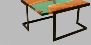 Transparant Green Centre Table