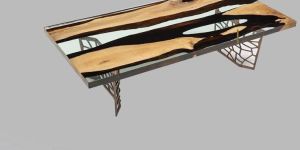 Transparant White Centre Table