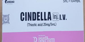 Cindella Luthione Vitamin C 1200mg Skin Whitening 10 Sessions Full Set Injection