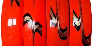 Red Glitter Design Glass Kada for Women And Girls Pair