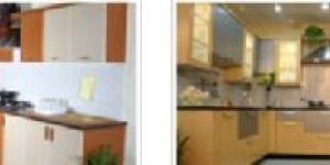 Teak Wood Modular Kitchen