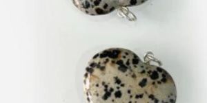 Dalmation Jasper Heart Pendant