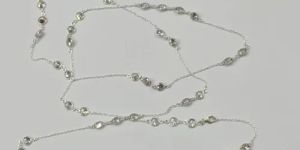Silver Gemstone Necklace