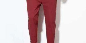 Mens Maroon Track Pant