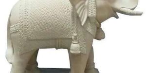 Marble Elephant Statue