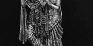 Silver Radha Krishna Statue
