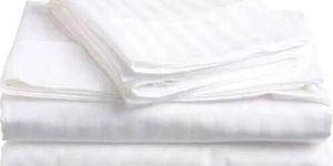 White Strip Hotel Bedsheet