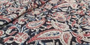 Mango Kalamkari Hand Blocked Cotton Fabric