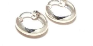 Plain Silver Earring