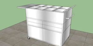 Stainless Steel Hot Food Trolley