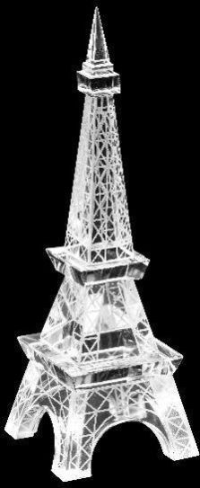 Eiffel Tower Crystal Model