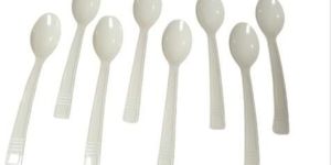 White Plastic Starchy Spoon