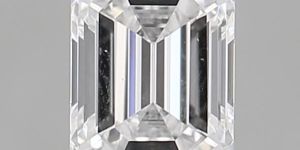 Emerald Shaped 0.90ct D VS2 IGI Certified Lab Grown HPHT Diamond